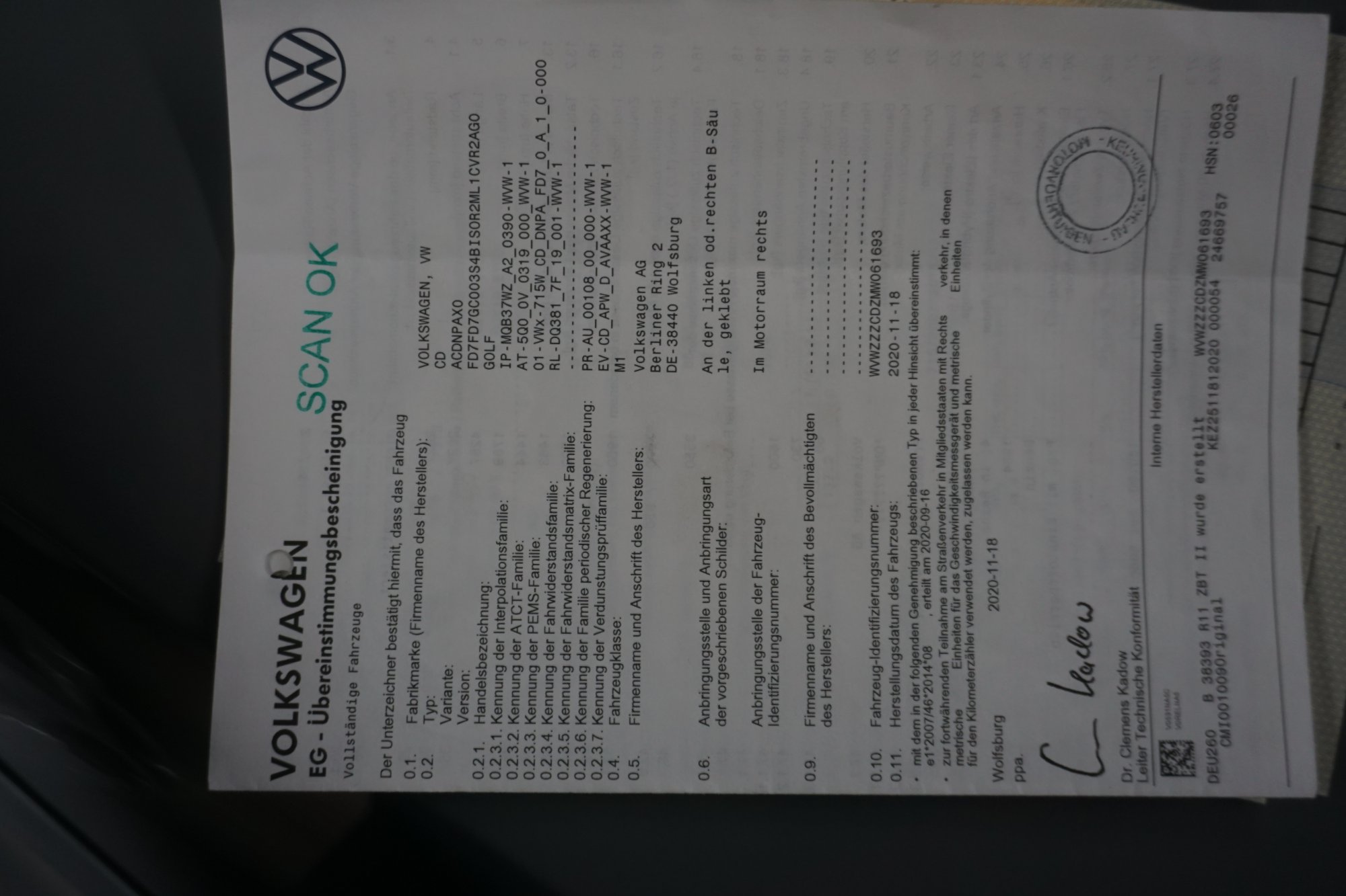 2020 Volkswagen Golf   