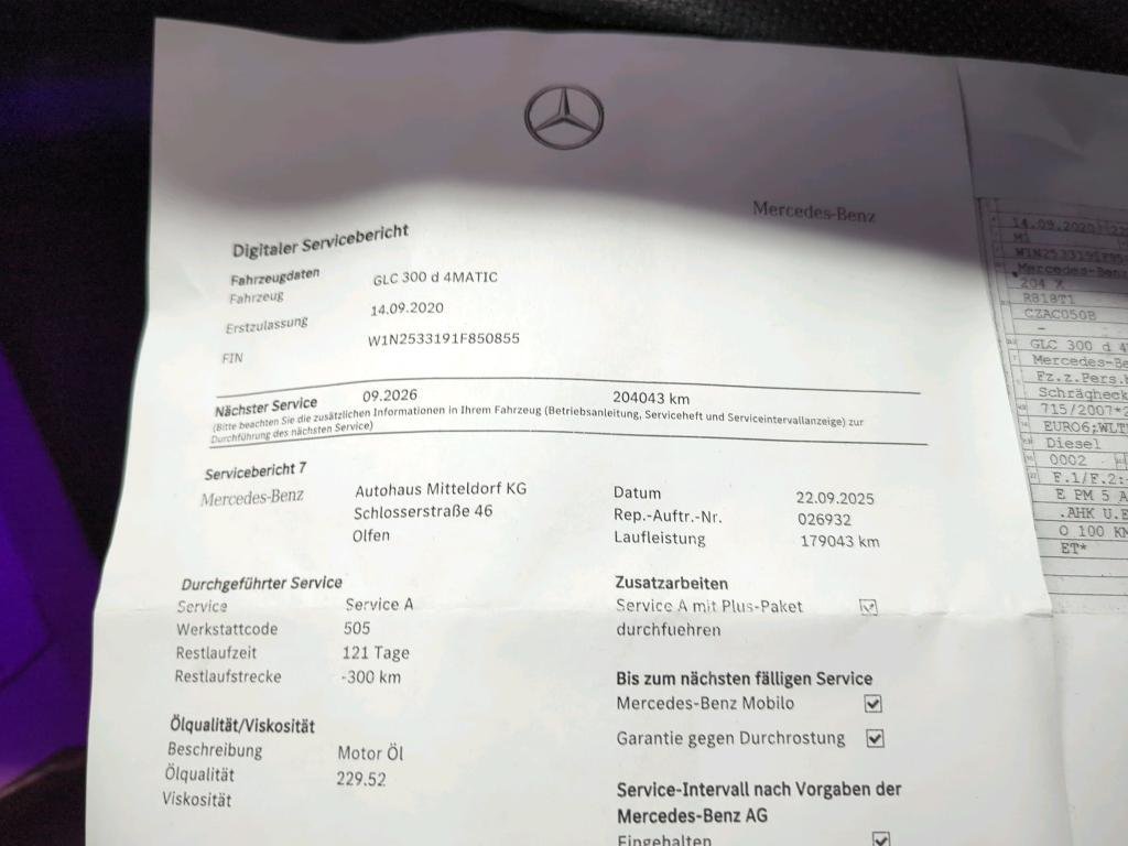 2019 Mercedes-Benz GLC   AWD