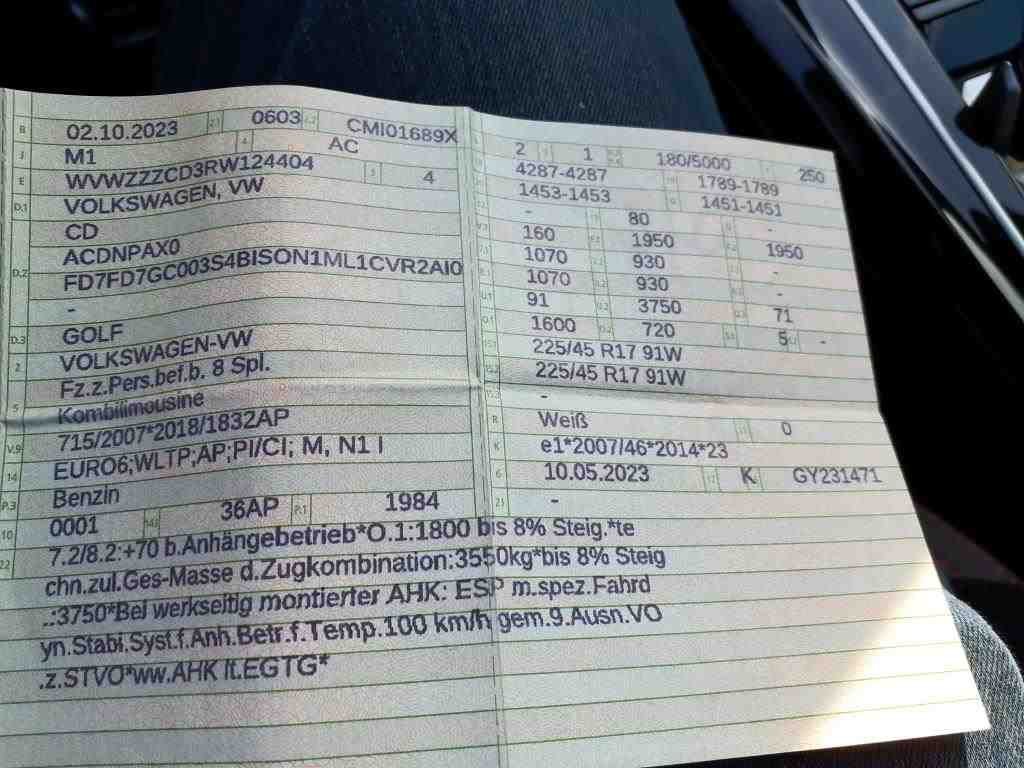 2020 Volkswagen Golf   