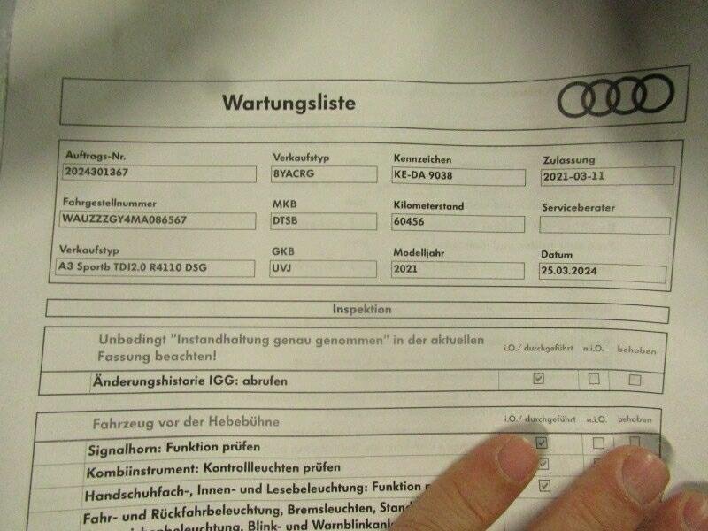 Audi A3 35 TDI S Line - 150 hp - 109.226 km